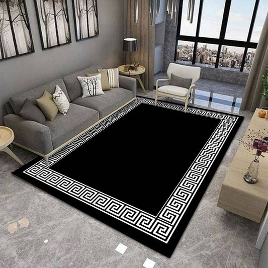 Elegancki, klasyczny dywan do pokoju ze wzorem w stylu nordyckim