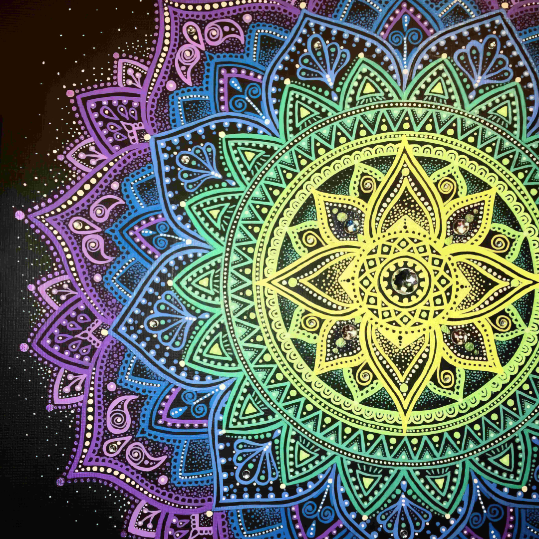 Nowoczesny dywan do pokoju ze ciekawym wzorem | Mandala