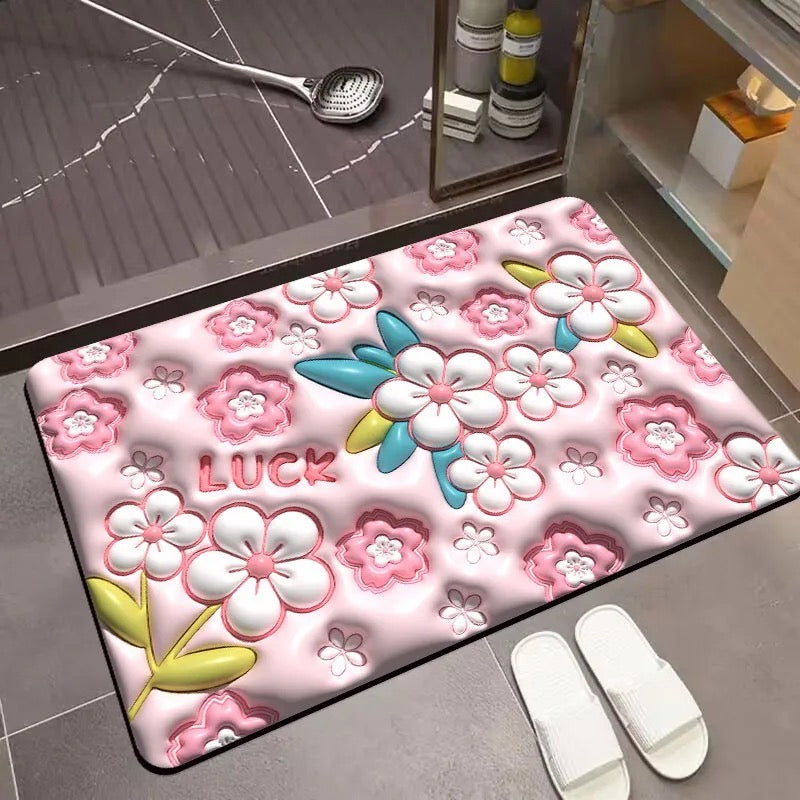 Szybkoschnący, chłonny, antypoślizgowy z napisem LUCK 3D