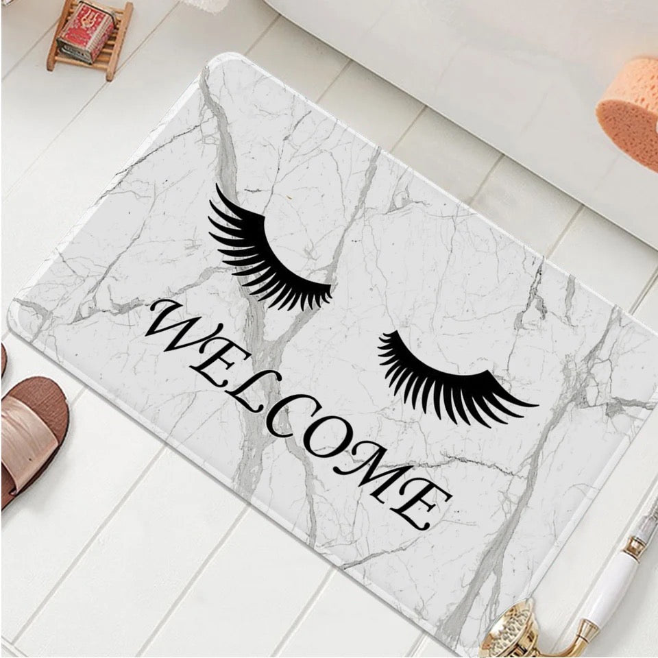 Szybkoschnący, chłonny, antypoślizgowy dywanik łazienkowy z imitacją marmuru