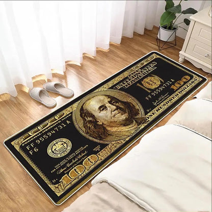 Czarno-złoty elegancki dywan do pokoju | 100$