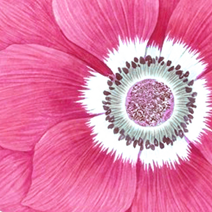 Dywan z kwiatowym motywem w nieregularnym kształcie