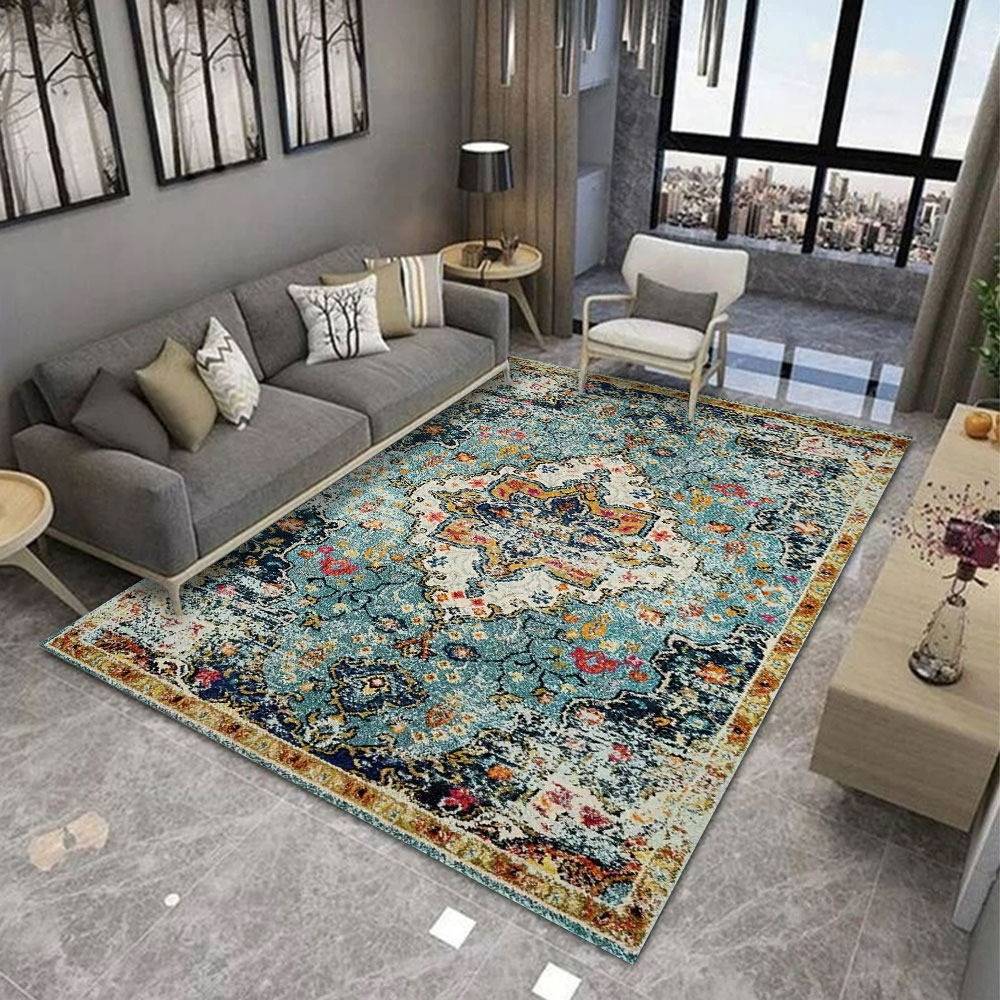 Klasyczny dywan do pokoju w stylu perskim