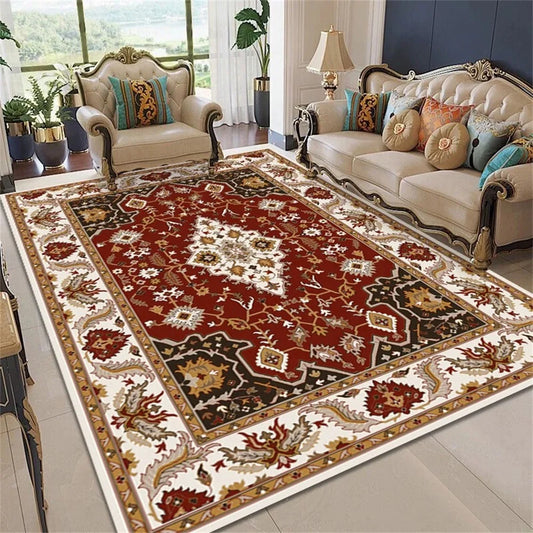 Nowoczesny dywan do salonu z eleganckim, królewskim wzorem