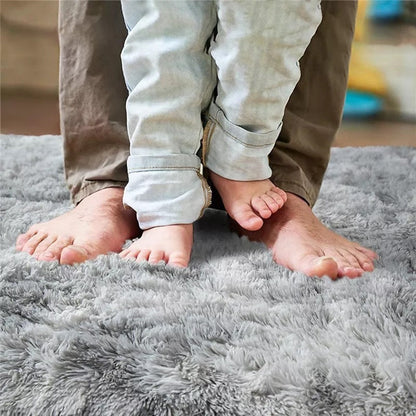 Miękki i puszysty dywan shaggy | Jasny szary