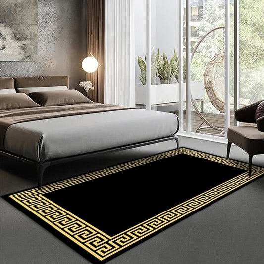 Klasyczny dywan w stylu nordyckim | Czarny