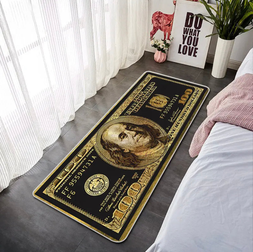 Czarno-złoty elegancki dywan do pokoju | 100$