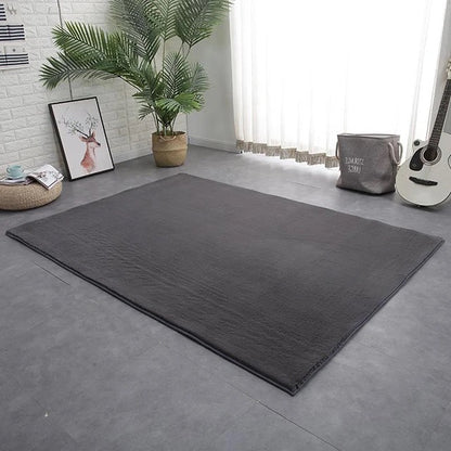 Miękki, klasyczny dywan shaggy do pokoju szary | Premium