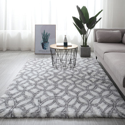 Miękki i puszysty dywan shaggy  w stylu skandynawskim