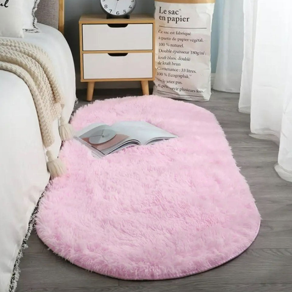 Miękki i puszysty dywan do pokoju shaggy | Fioletowy