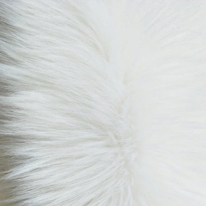 Dywan shaggy z długim włosiem, o nieregularny kształcie | Biały