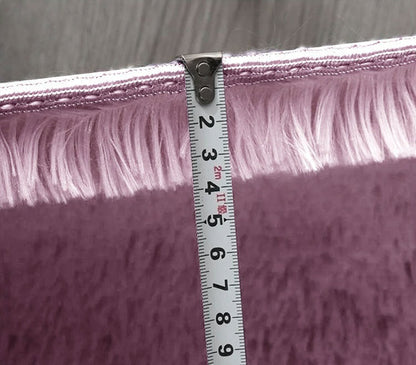 Miękki i puszysty dywan do pokoju shaggy | Rózowy