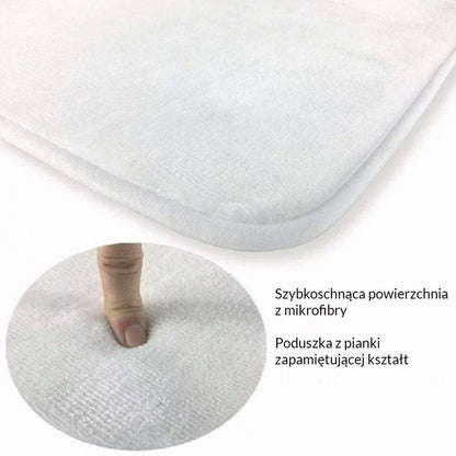 Szybkoschnący, chłonny, antypoślizgowy dywanik do łazienki z imitacją kamieni | BEŻ