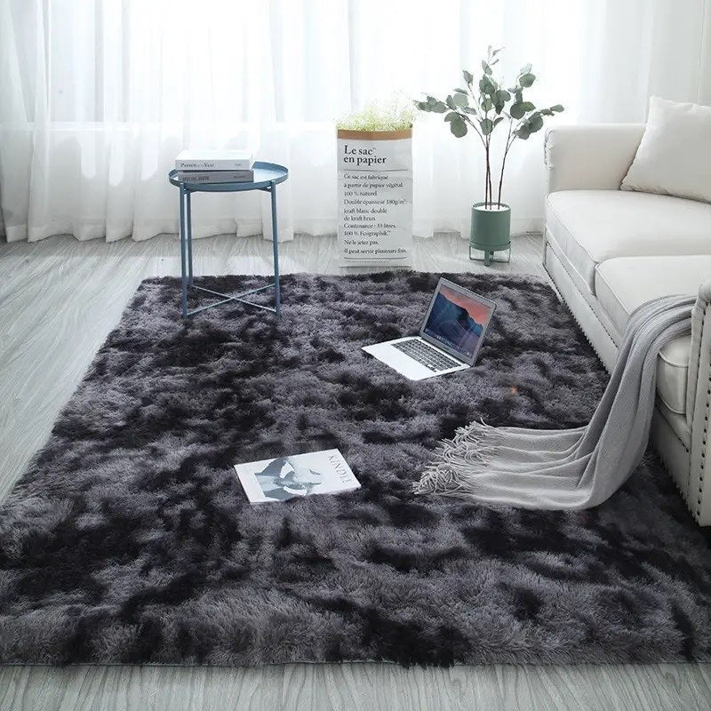 Miękki i puszysty dywan shaggy | Biały