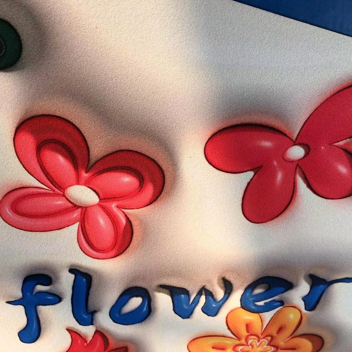 Szybkoschnący, chłonny, antypoślizgowy dywanik łazienkowy z motywem kwiatów 3D